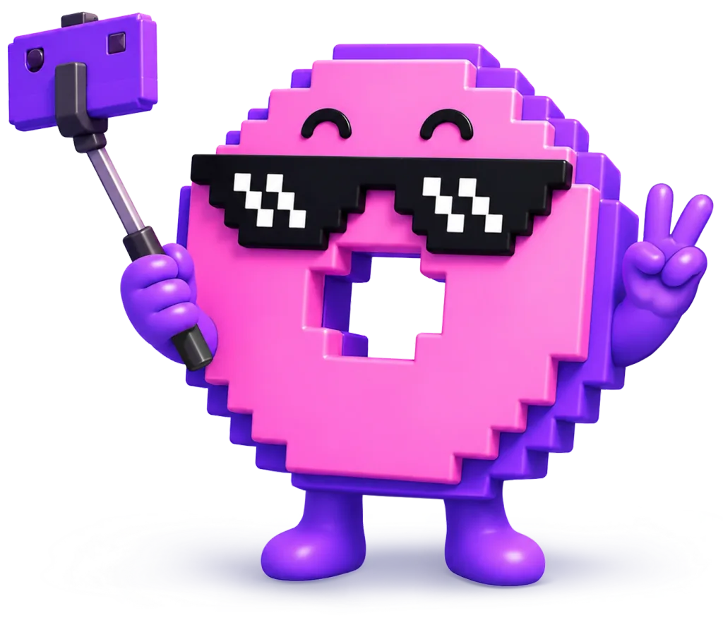 Oxygen Donuts mascot